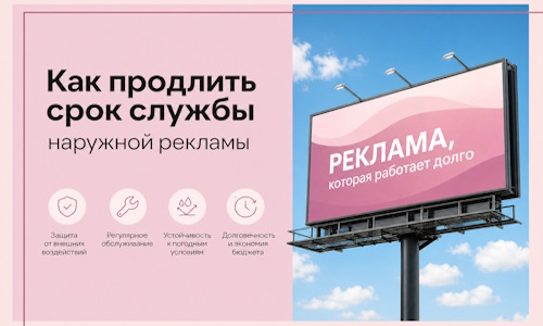 Как продлить срок службы наружной рекламы в  Мончегорске