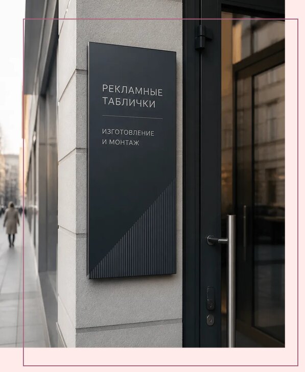 Рекламные таблички в Мончегорске по цене от 4545 р. | Аванза-Мнч