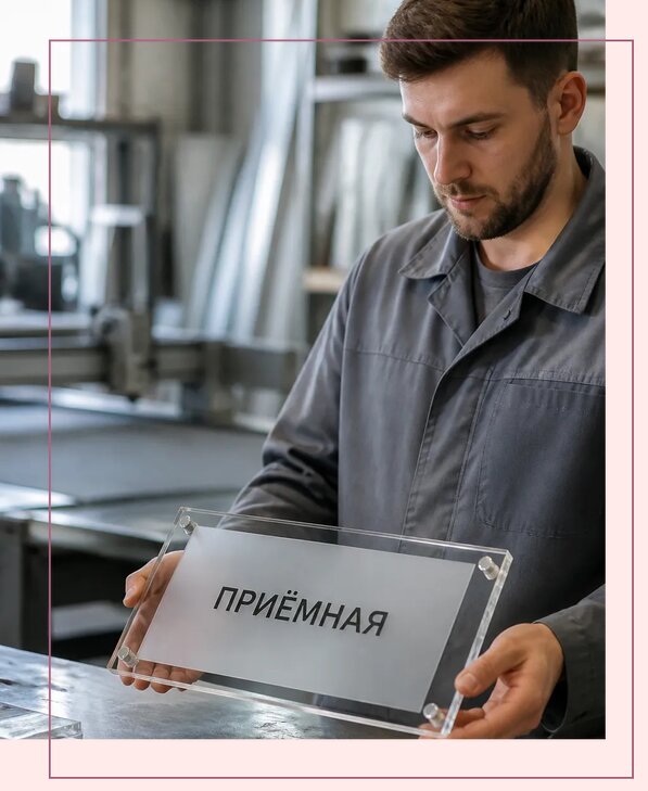 Таблички из оргстекла на заказ в Мончегорске от 3939 р. | Аванза-Мнч